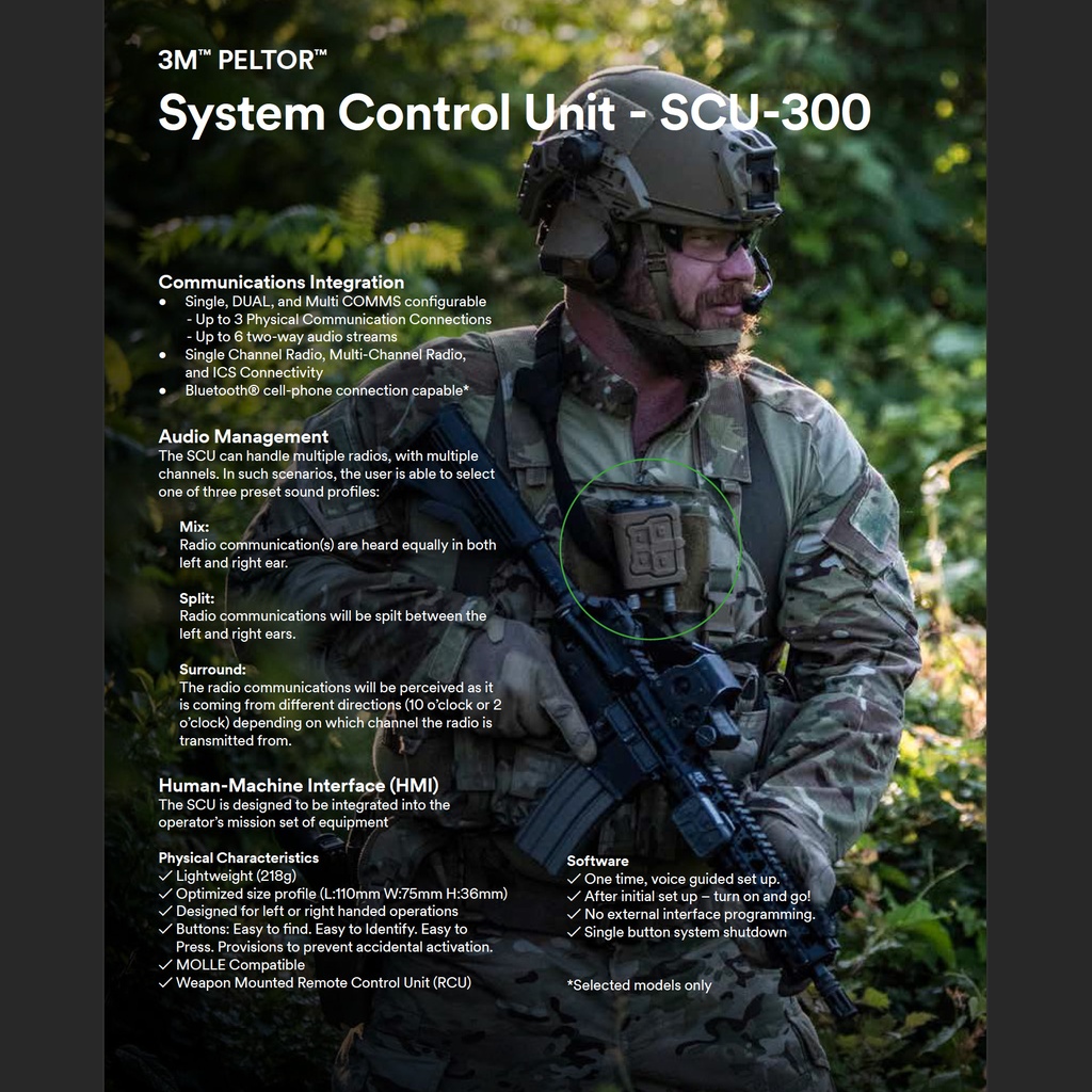 Reconbrothers - 3M PELTOR SCU-300 - Data Sheet