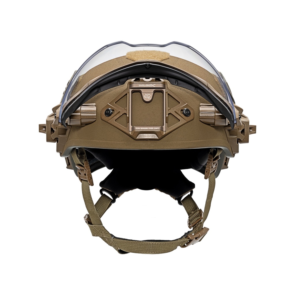 Reconbrothers - Team Wendy EXFIL Ballistic Visor - Coyote Brown Front Up