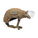 Reconbrothers - Team Wendy EXFIL Ballistic Visor - Coyote Brown Side Stowed