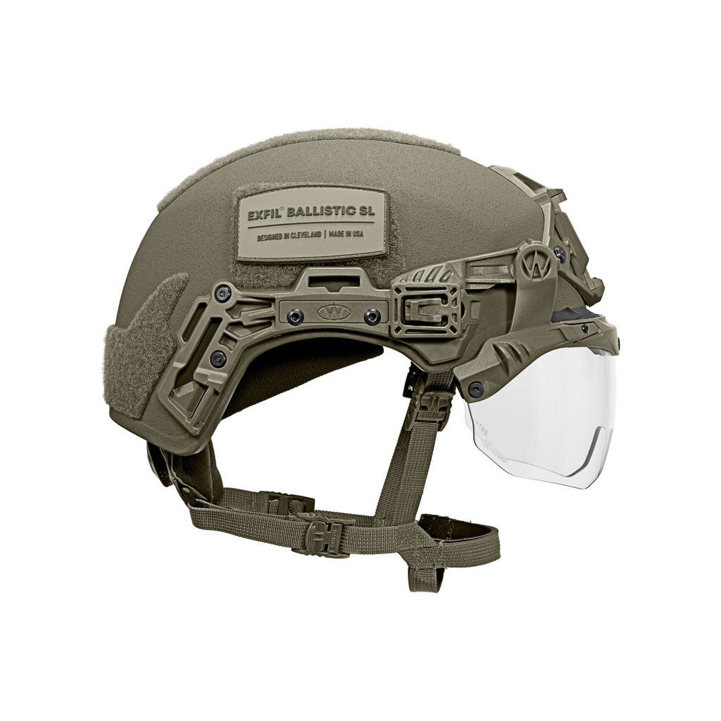 Reconbrothers - Team Wendy EXFIL Ballistic Visor - Ranger Green Side Down