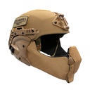 Reconbrothers - Team Wendy EXFIL Ballistic Mandible - Coyote Brown Mounted Angle