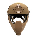 Reconbrothers - Team Wendy EXFIL Ballistic Mandible - Coyote Brown Mounted Front