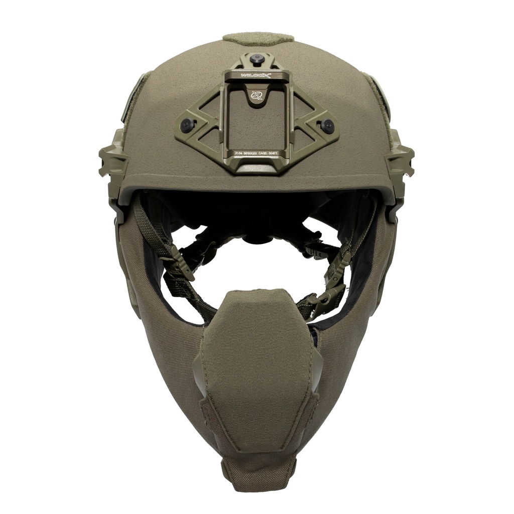 Reconbrothers - Team Wendy EXFIL Ballistic Mandible - Ranger Green Mounted Front