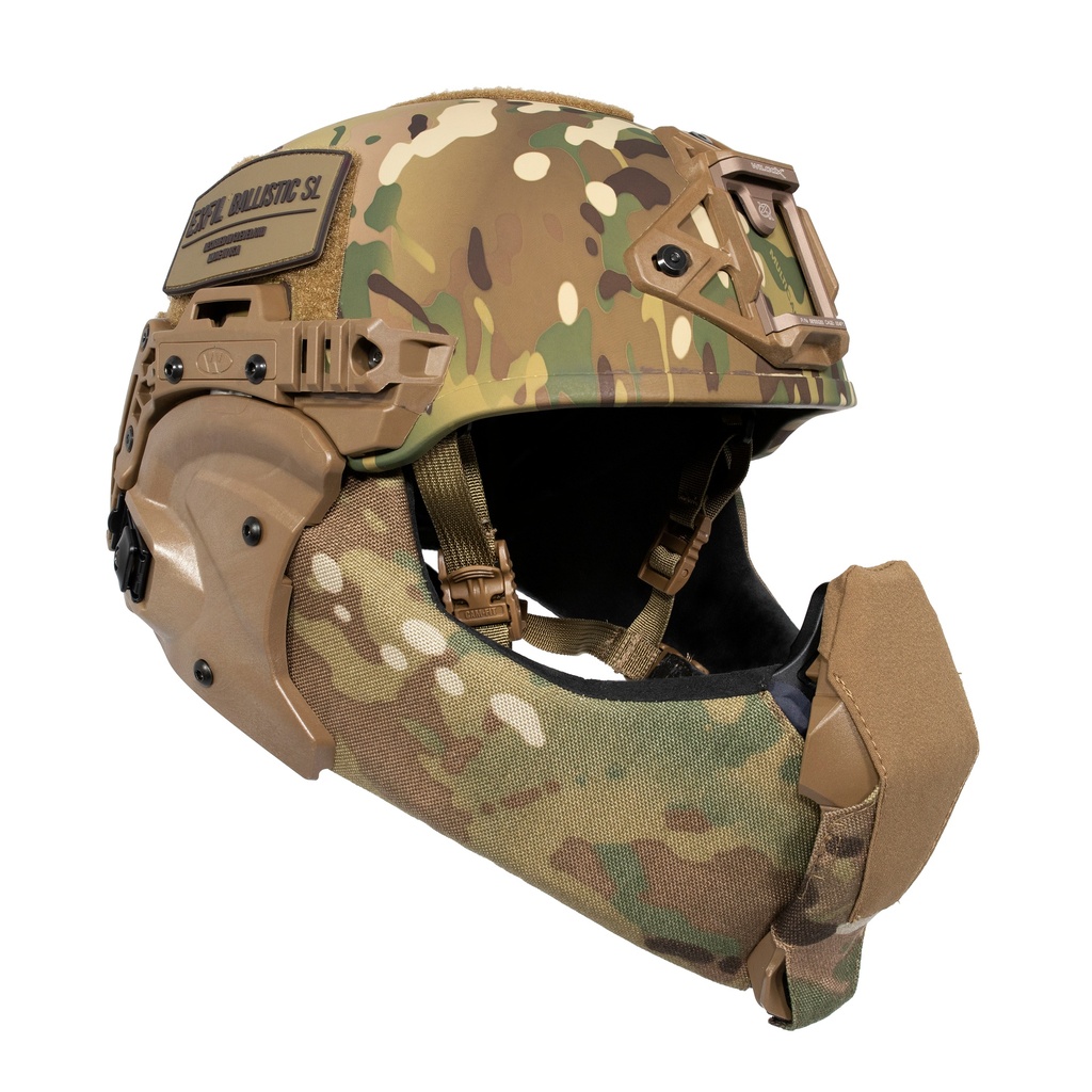 Reconbrothers - Team Wendy EXFIL Ballistic Mandible - Multicam Mounted Angle