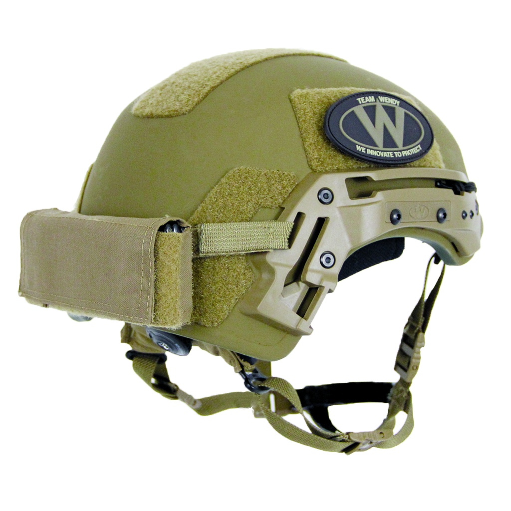 Reconbrothers - Team Wendy - Counterweight Kit Large on BALLISTIC Helmet - Angle