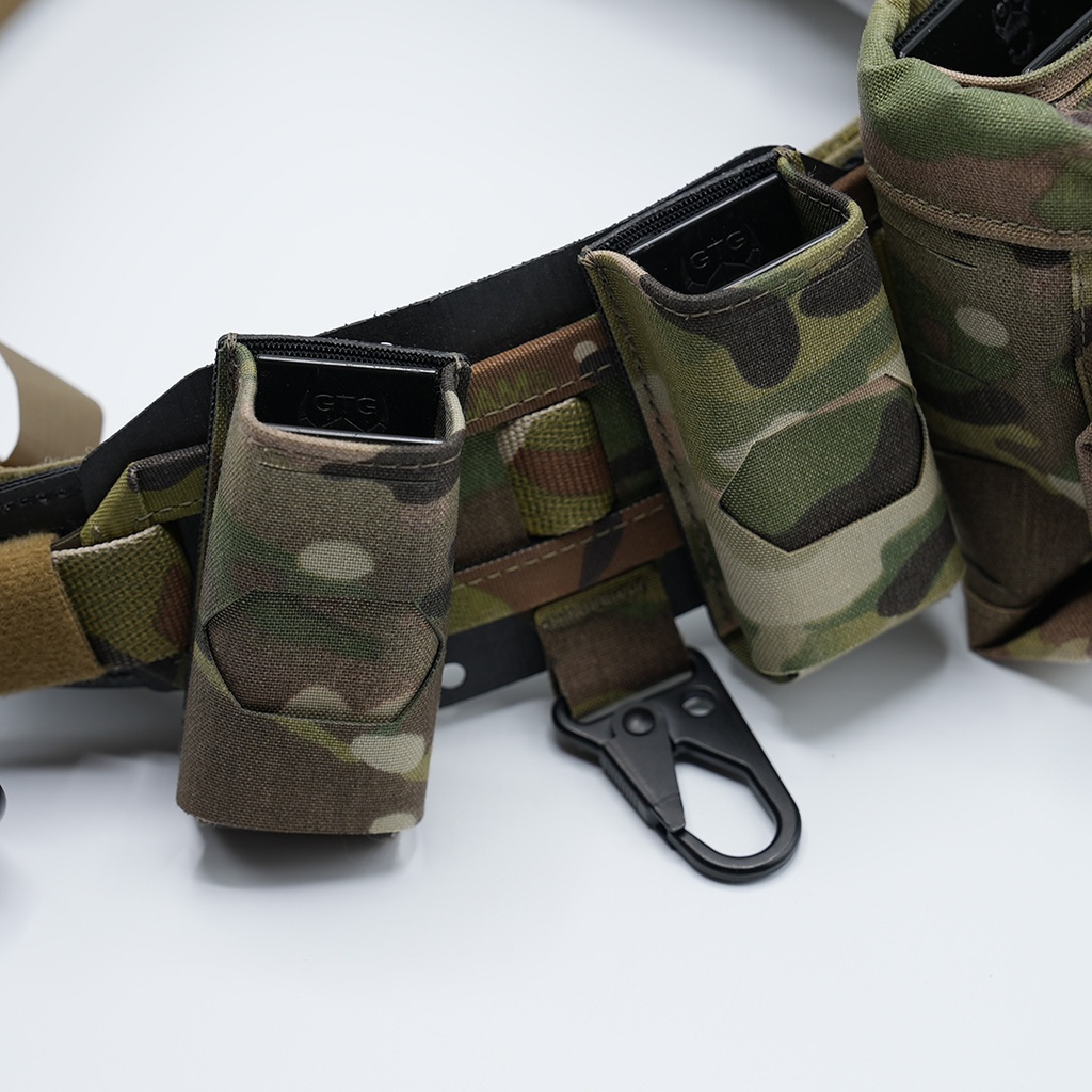 ReconBrothers® Ginger's Tactical Gear Battle Belt Setup Crye Multicam - Pistol Pouches & Hook