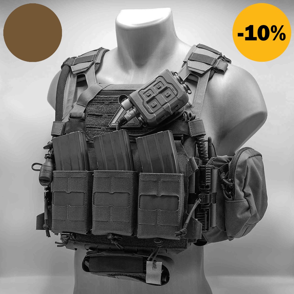 ReconBrothers® Direct Action® Fighter Plate Carrier Setup V2 Coyote Brown