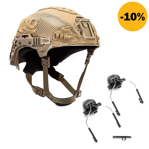 Team Wendy® & PELTOR™ Basic Bump Helmet Bundle Coyote Brown